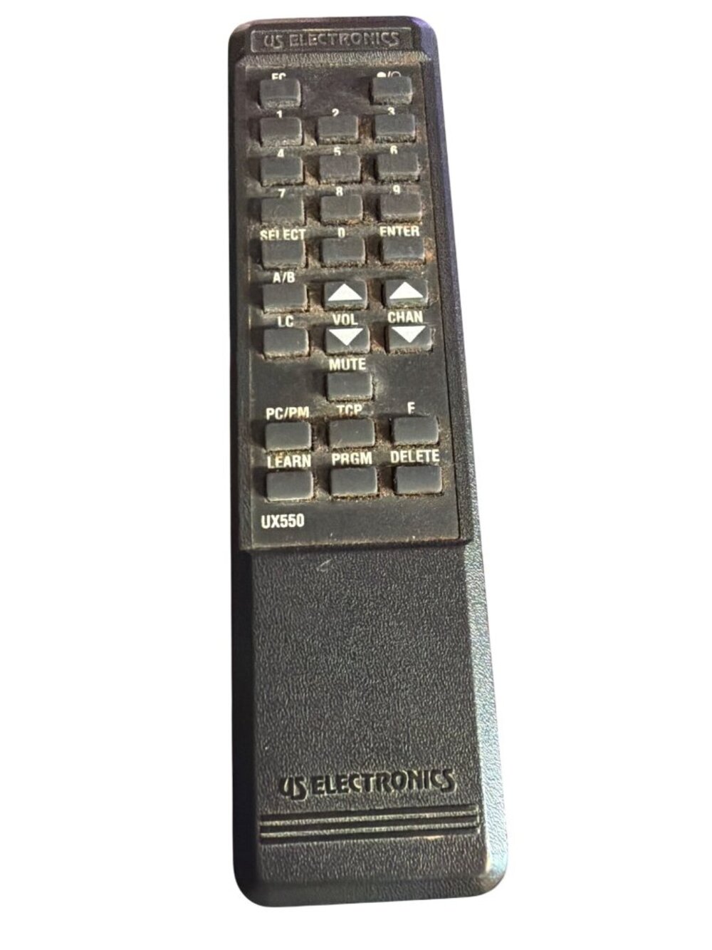 US Electronics UX550 Universal Remote Control Vintage Black Tested